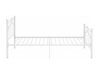 White Metal Bed Frame 100x200 cm