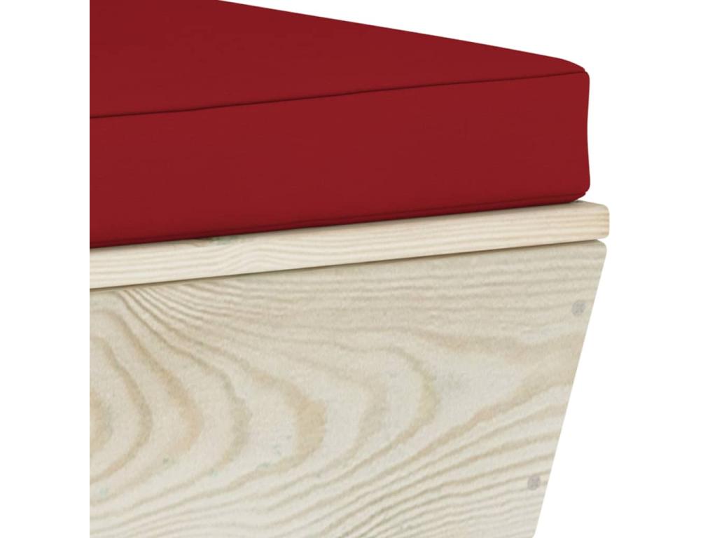 7-piece pallet garden furniture set with cushions, impregnated spruce