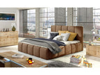 Modern upholstered bed in velvet, Green at - Chocolate Color - 160x200