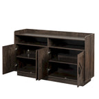 Dresser Cabinet,Buffet Sideboard Storage Cabinet,Buffet Server Console Tablestorge Cabinetsolid,Shaped Door Panels,Metal Handle
