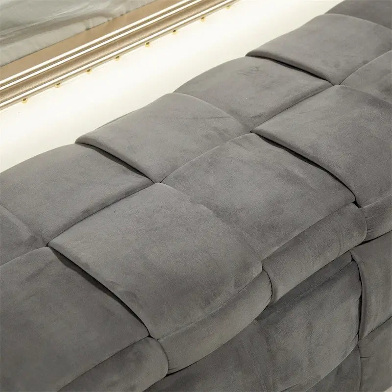Storage Ottoman,Bedroom End Bench,Upholstered Fabric Storage Ottoman
