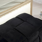 Storage Ottoman,Bedroom End Bench,Upholstered Fabric Storage Ottoman