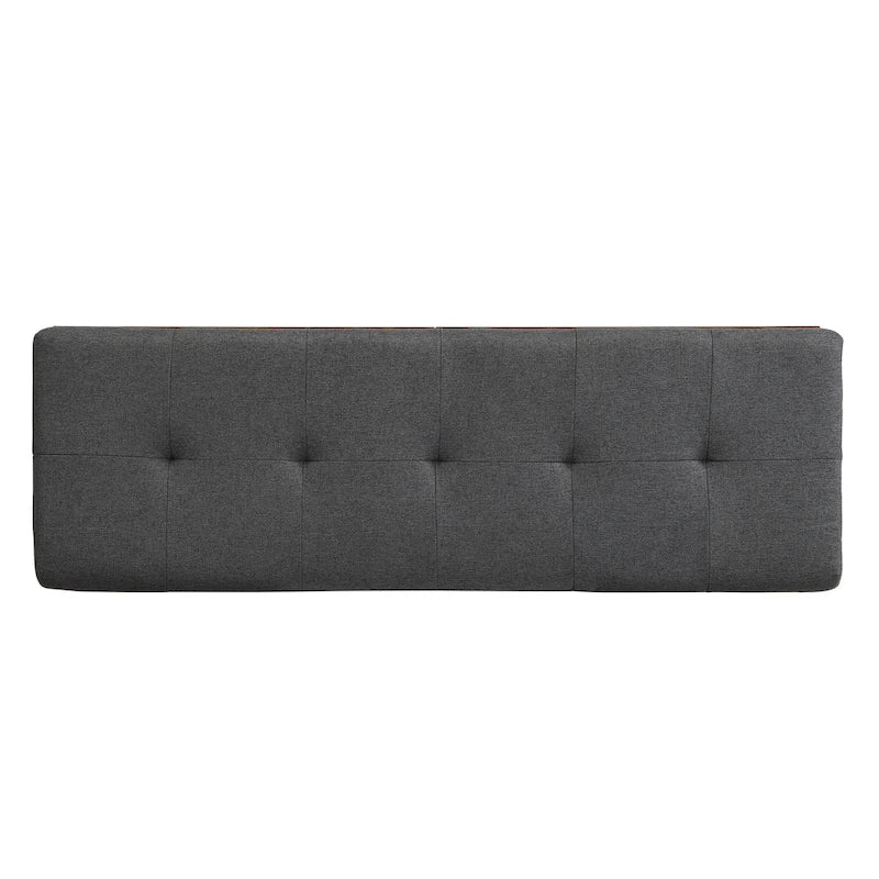 Shoe Storage Bench Entryway Shoe Cabinet Storage Ottoman with Padded Seat Cushion and Double Doors for Entryway