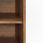 Oak Finish Shoe Cabinet