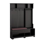 GDFStudio - Finn Multifunctional Hall Tree with Shoe Bench, Pegboard, and Ample Storage