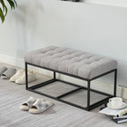 Storage Ottoman Bench, Foot Rest with Legs, 16 x 30 x 16.1 Inches, End of Bed Bench, Storage Chest, Load up to 660 lb