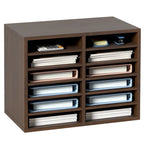12 Compartments Office Literature Organizers with Adjustable and Removable Shelves Perfect Addition to Any Space