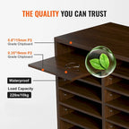 12 Compartments Office Literature Organizers with Adjustable and Removable Shelves Perfect Addition to Any Space