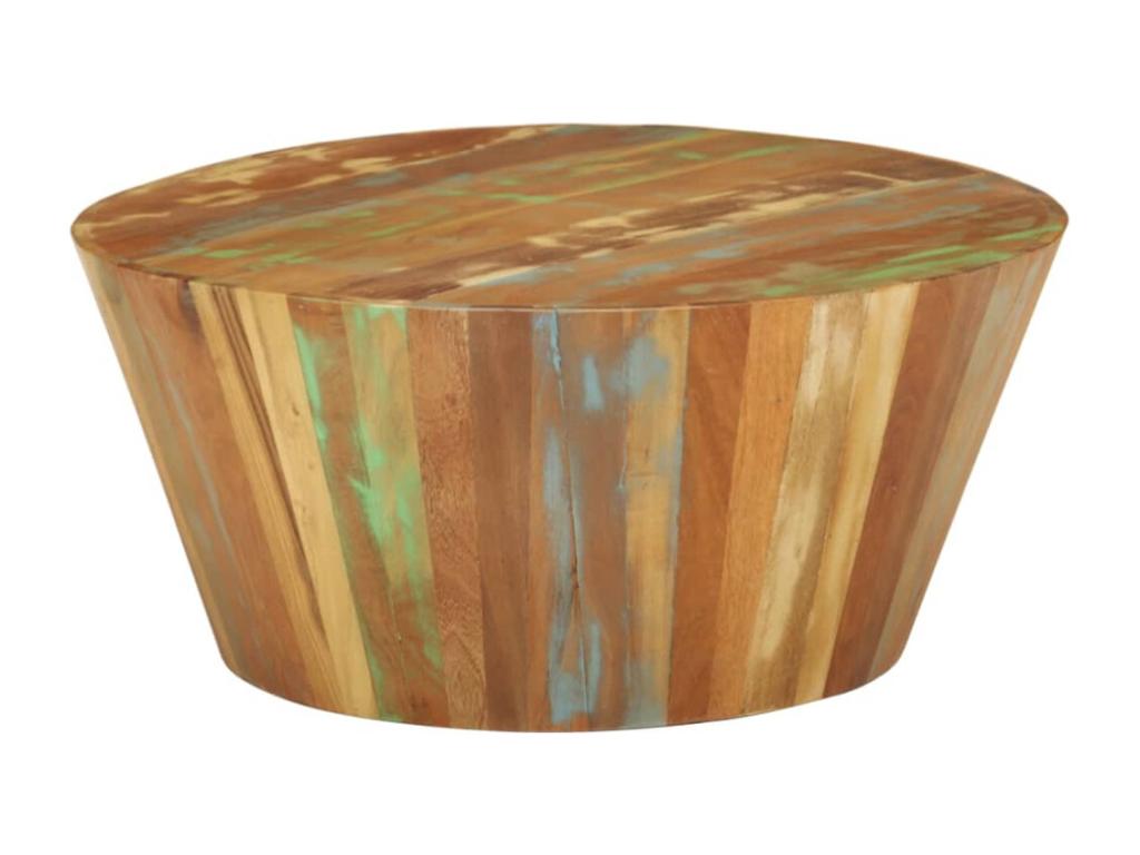 Coffee table 65x31 cm Solid reclaimed wood