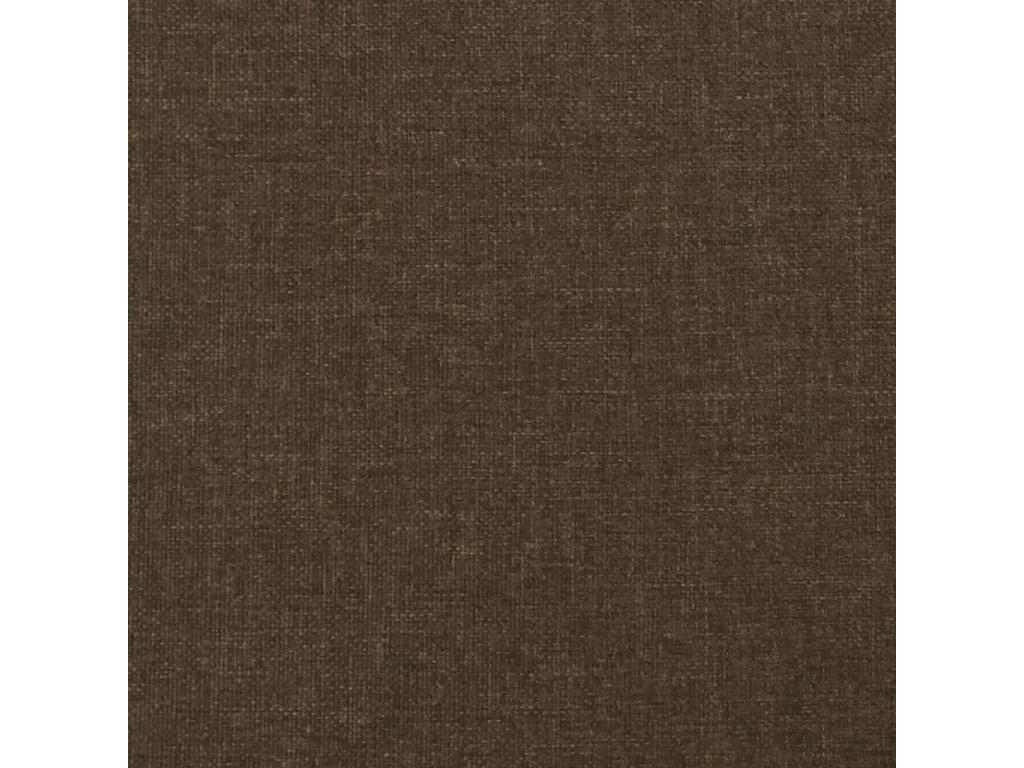 Headboard with wings, dark brown, 163x16x118/128 cm, fabric