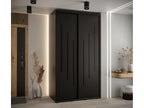 Vertchez 8-door sliding wardrobe, 235.2/140/45 cm, black/black/black