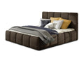 Modern upholstered bed in velvet, Green at - Chocolate Color - 160x200