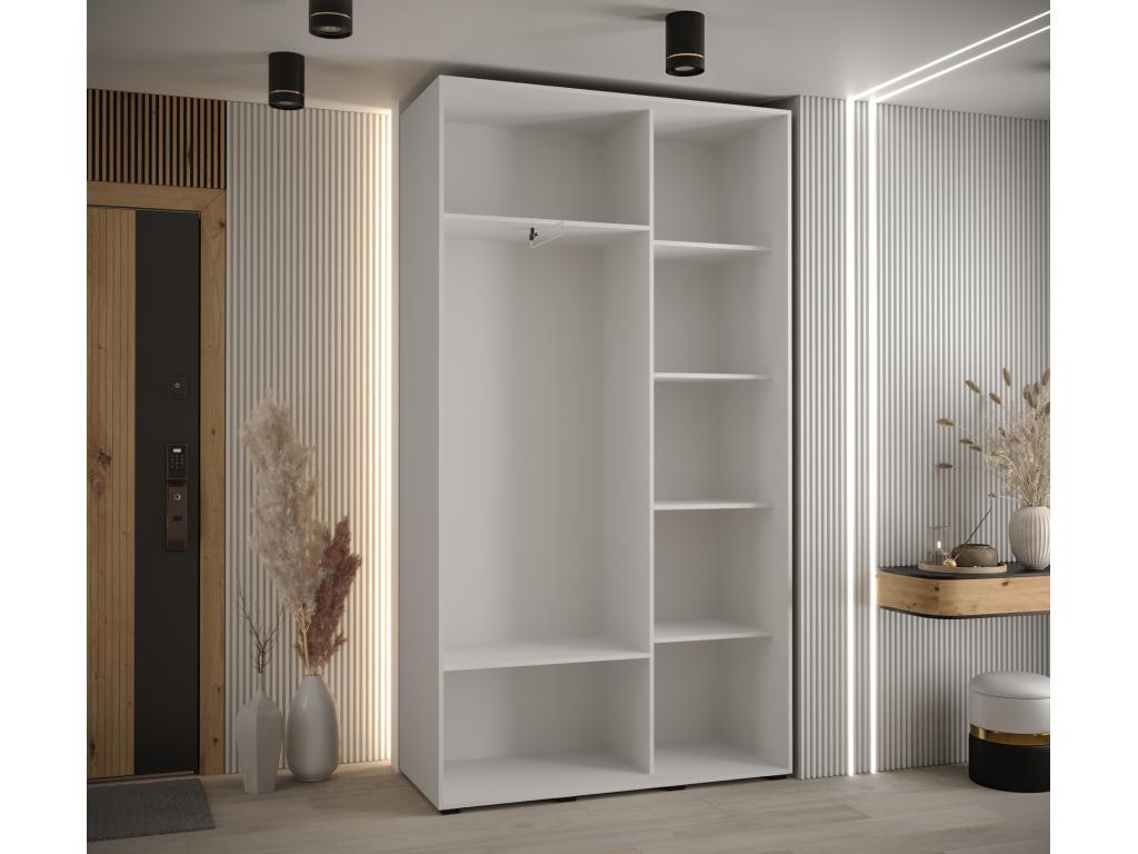 Meublita 2-Door Sliding Wardrobe 205.2/130/45 2 Doors White/Meublita
