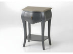 Grey bedside table with 1 drawer Meublita