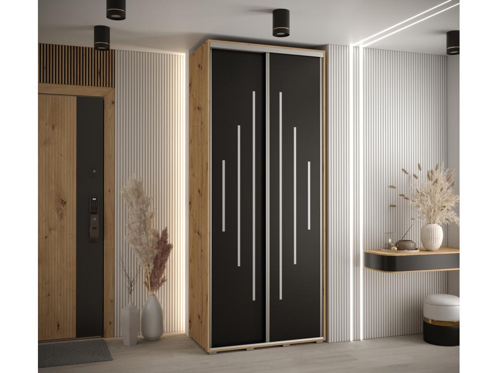 Meublita 12" Sliding Door Wardrobe 235.2/100/60 2 doors