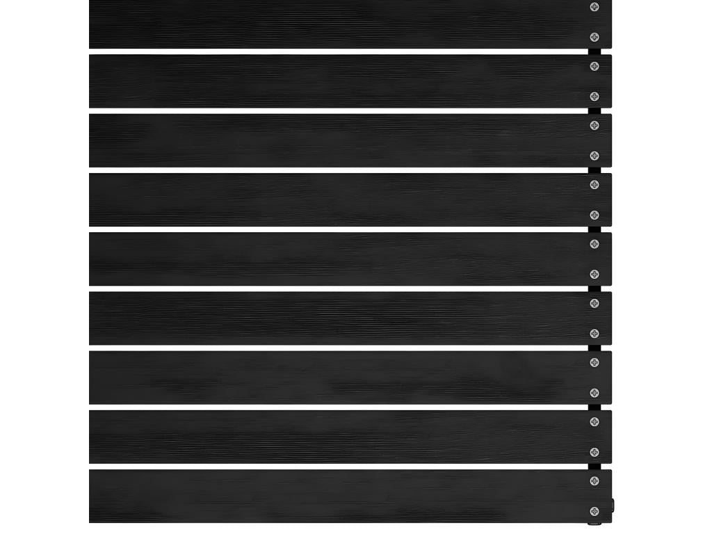 2-seater garden sofa with cushions, black, solid pine wood