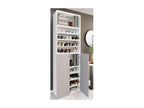 Vertchez XL Wooden Large Shoe Cabinet Large Boot Hallway Furniture Vertchez 10 Compartments White / Grey