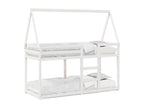 Bunk bed... without mattress, white, 75x190 cm, solid pine wood