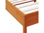 Brown bed frame 75x190 solid pine wood