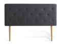 Meublita padded headboard 140cm Dark Gray Fabric
