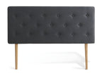 Meublita padded headboard 140cm Dark Gray Fabric