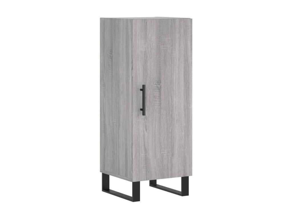 Meublita gray sideboard 34.5x34x90 cm Engineered wood