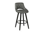 Meublita - Set of 4 Grey and Black Stools