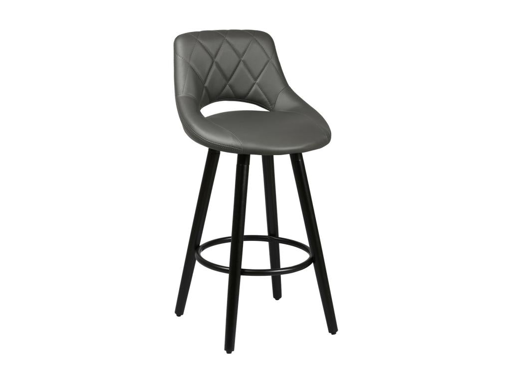 Meublita - Set of 4 Grey and Black Stools