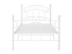 White Metal Bed Frame 100x200 cm