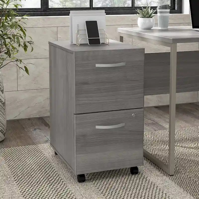 Hybrid 2 Drawer Mobile File Cabinet by Bush Business Furniture