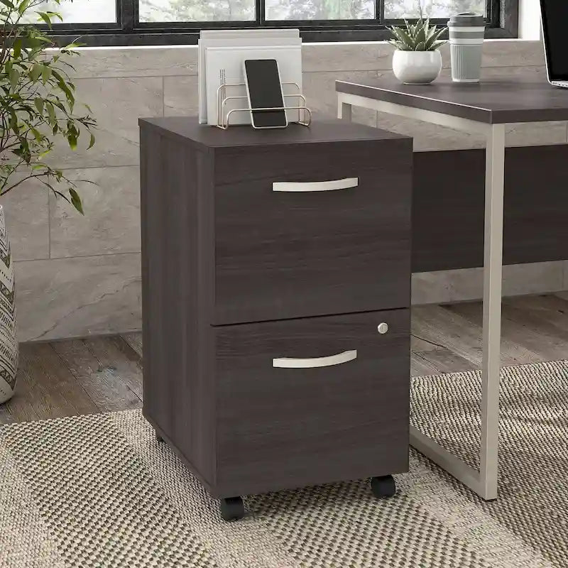 Hybrid 2 Drawer Mobile File Cabinet by Bush Business Furniture