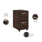 Hybrid 2 Drawer Mobile File Cabinet by Bush Business Furniture