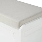 19.3 in.H X 46.85 in.W X 15.35 in.D Wood Storage Bench with Cabinets