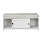 19.3 in.H X 46.85 in.W X 15.35 in.D Wood Storage Bench with Cabinets