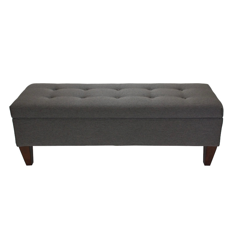 Brooke Corona Upholstered Button-tufted Wood Long Storage Bench