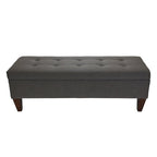 Brooke Corona Upholstered Button-tufted Wood Long Storage Bench