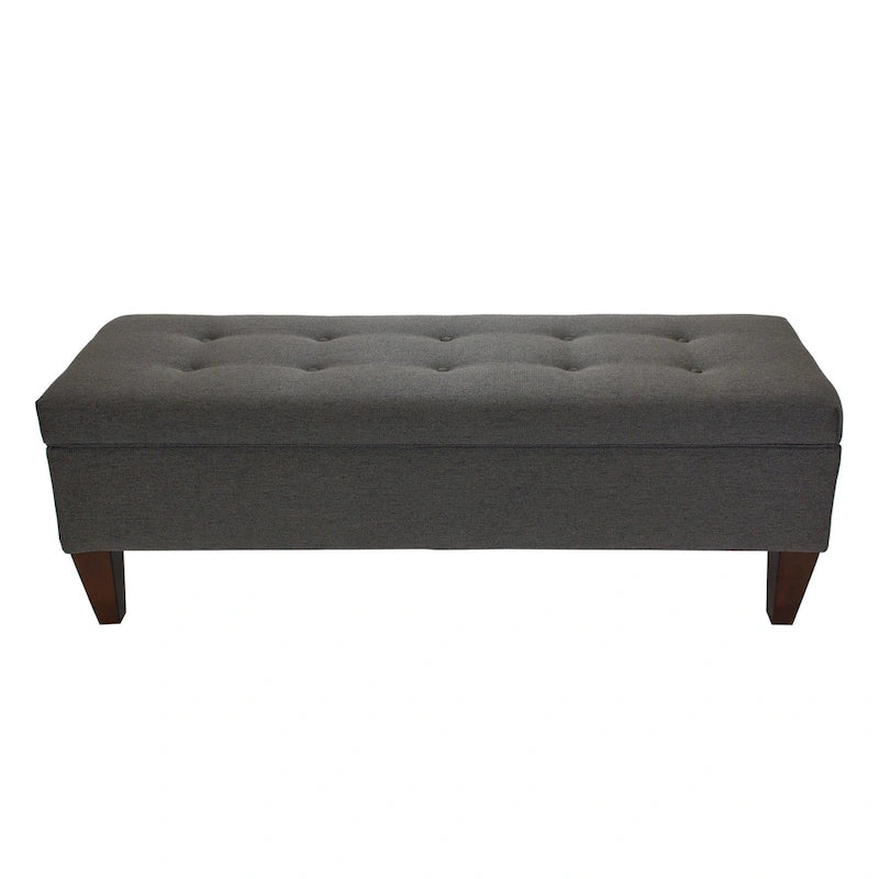Brooke Corona Upholstered Button-tufted Wood Long Storage Bench