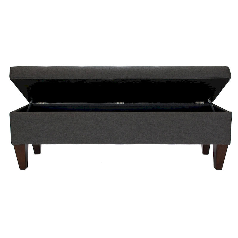 Brooke Corona Upholstered Button-tufted Wood Long Storage Bench