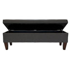 Brooke Corona Upholstered Button-tufted Wood Long Storage Bench