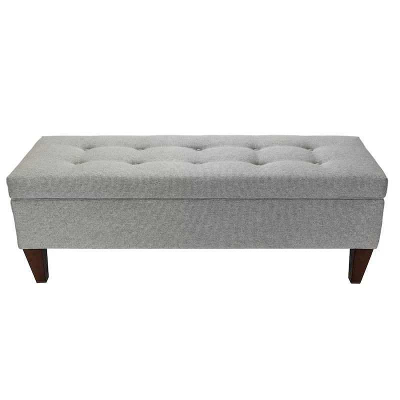 Brooke Corona Upholstered Button-tufted Wood Long Storage Bench