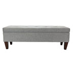 Brooke Corona Upholstered Button-tufted Wood Long Storage Bench