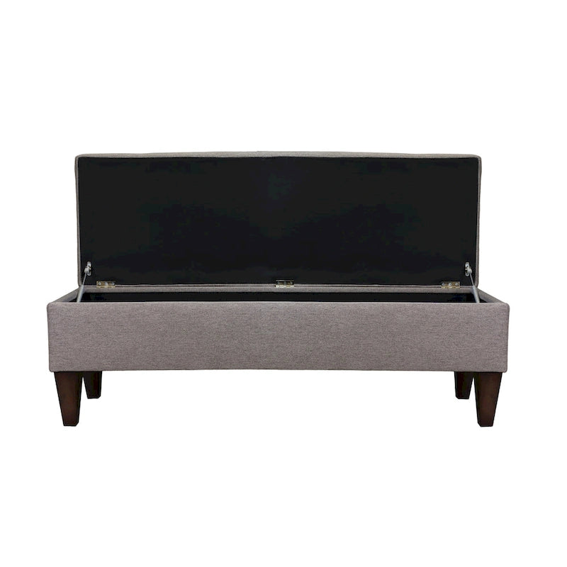 Brooke Corona Upholstered Button-tufted Wood Long Storage Bench