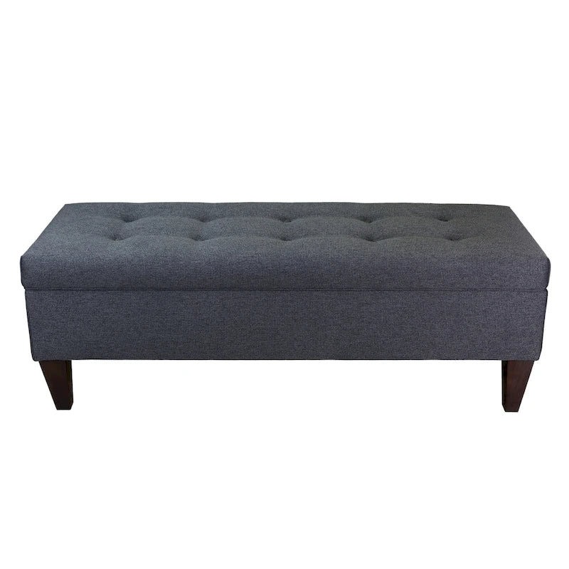 Brooke Corona Upholstered Button-tufted Wood Long Storage Bench