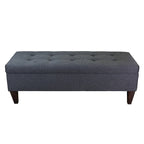 Brooke Corona Upholstered Button-tufted Wood Long Storage Bench