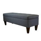Brooke Corona Upholstered Button-tufted Wood Long Storage Bench