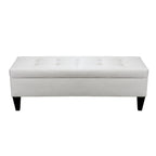 Brooke Corona Upholstered Button-tufted Wood Long Storage Bench