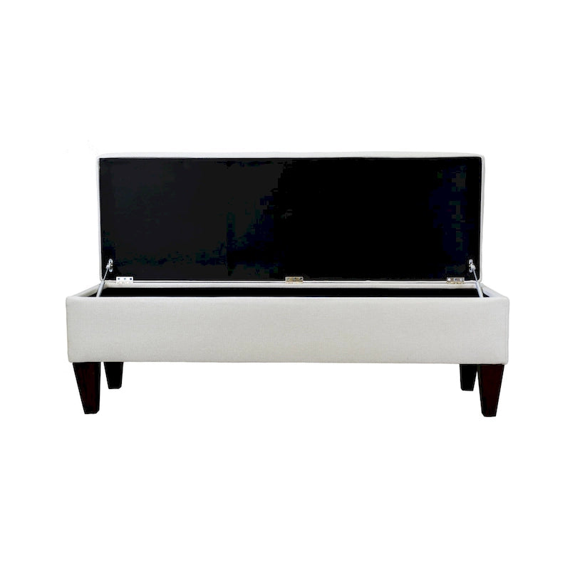 Brooke Corona Upholstered Button-tufted Wood Long Storage Bench