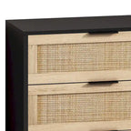6 Drawers Rattan Storage Cabinet Rattan Drawer,for Bedroom