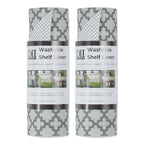 DII Grey Lattice Shelf Liner (Set of 2)