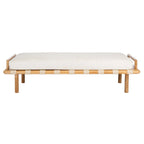 SAFAVIEH Couture Constantine Teak Cushion Bench - 70 W x 25.7 L x 18.5 H